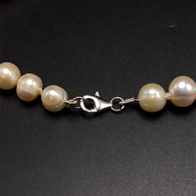 Natural Freshwater Pearl 9mm Cream Ringed Necklace 19’’ Fashion Necklace for Creativity and Gentle Energy - Necklace