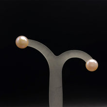 Freshwater Pearl Earrings Stud | Pink Color | Plain Smooth | 8mm-9mm-10mm Button Shape | June Birthstone | Gift for Her