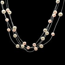 Fresh Water Pearl Round Plain June Gemstone Necklace