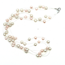 Freshwater Pearl Minimal Plain Round Smooth June Birthstone Necklace Jewelry - Necklace