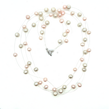 Freshwater Pearl Minimal Plain Round Smooth June Birthstone Necklace Jewelry - Necklace