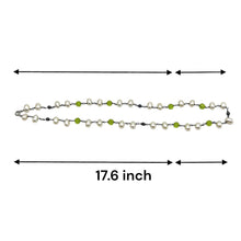 Pearl Elegant Gemstone Station Style Necklace
