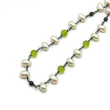 Pearl Elegant Gemstone Station Style Necklace