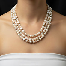 Freshwater Pearl Premium Chic Multi Layer Fancy Plain Necklace Jewelry - Necklace