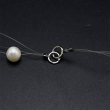 Natural Freshwater Pearl Round 6mm Oval 5x4mm White Grey Necklace 17.5’’ Elegant Shine Jewelry for Harmony and Beauty