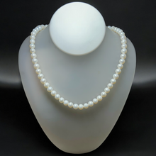 Classic White Plain Pearl June Birthstone Jewelry Necklace