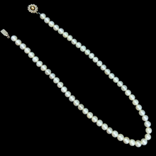 Classic White Plain Pearl June Birthstone Jewelry Necklace