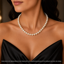 Pearl White Plain Ringed Stylish Necklace
