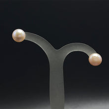 Freshwater Pearl Stud Earrings | Lavender Color | Button Shape | Plain Smooth | 8mm-9mm-10mm | June Birthstone