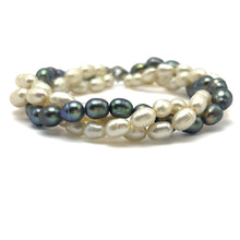 Freshwater Pearl Bracelet White Grey Drop Button Shape 9 Inch Perfect for Bridal Jewelry Symbol of Care Serenity