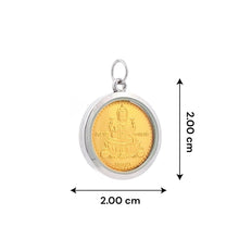 Tri-Dhatu Ganesh Lakshmi Pendant – Handcrafted Hindu Religious Talisman in Gold Silver & Copper for Prosperity Wisdom &