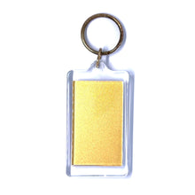 Ganesha 24K Gold Foil Colored Laser Engraved Keychain Auspicious Fortune Religious Gift - Keychain