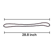 Garnet Natural Handmade Ball Plain Gemstone Beaded 28.8” Necklace Jewelry - Necklace