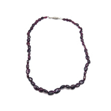 Garnet Natural Handmade Plain Smooth Nugget Gemstone Beaded 15.7’’ Necklace Jewelry - Necklace