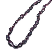 Garnet Natural Handmade Plain Smooth Nugget Gemstone Beaded 15.7’’ Necklace Jewelry - Necklace