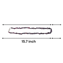 Garnet Natural Handmade Plain Smooth Nugget Gemstone Beaded 15.7’’ Necklace Jewelry - Necklace