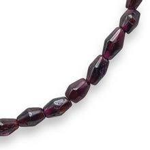 Garnet Natural Handmade Smooth Plain Dholki Gemstone Beaded 16.4’’ Necklace Jewelry - Necklace