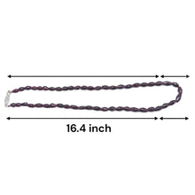Garnet Natural Handmade Smooth Plain Dholki Gemstone Beaded 16.4’’ Necklace Jewelry - Necklace