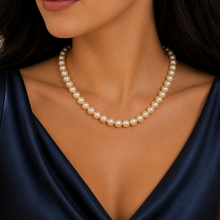 Genuine Necklace for Authentic Beauty Freshwater Pearl 7mm White Round 16.9’’ Necklace - Necklace