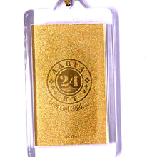 Gold 24K Foil Hanuman Laser Engraved Keychain Warrior Deity for Strength & Protection Gift - Keychain