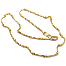 Gold Electroplated O shape and cuban Chain Necklace Jewelry - Necklace