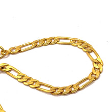 Gold Plated Chain Figaro Unique Fashion Necklace Jewelry - Necklace