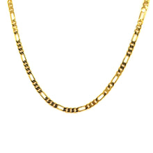 Gold Plated Chain Figaro Unique Fashion Necklace Jewelry - Necklace