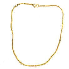 Interlocking Discs Patterned Link Gold Plated Chain Necklace Jewelry - Necklace
