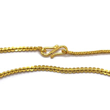Interlocking Discs Patterned Link Gold Plated Chain Necklace Jewelry - Necklace