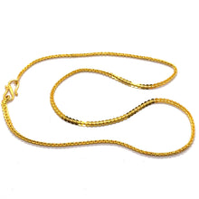 Interlocking Discs Patterned Link Gold Plated Chain Necklace Jewelry - Necklace