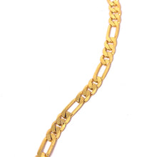 Gold Plated Figaro Unique Chain Necklace Jewelry - Necklace