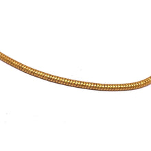 Gold plated Snake chain interlocked with granulated beads chain necklace Jewelry - Necklace