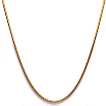 Gold plated Snake chain interlocked with granulated beads chain necklace Jewelry - Necklace