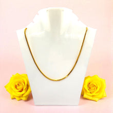 Chain Gold Plated Snake Inspired Fashion Necklace Jewelry - Necklace