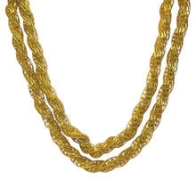 Gold Tone Fashion Twisted Necklace Stylish Elegant – Trendy Statement Jewelry for Special Occasions - Necklace