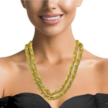 Gold Tone Fashion Twisted Necklace Stylish Elegant – Trendy Statement Jewelry for Special Occasions - Necklace