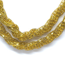 Gold Tone Fashion Twisted Necklace Stylish Elegant – Trendy Statement Jewelry for Special Occasions - Necklace