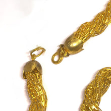 Gold Tone Fashion Twisted Necklace Stylish Elegant – Trendy Statement Jewelry for Special Occasions - Necklace