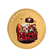 Govind Dev Ji 24K Gold Plated God Coin – Spiritual Swiss Made Token of Devotion Strength & Grace - Coins