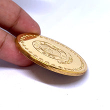 Govind Dev Ji 24K Gold Plated God Coin – Spiritual Swiss Made Token of Devotion Strength & Grace - Coins