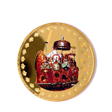 Govind Dev Ji 24K Gold Plated God Coin – Spiritual Swiss Made Token of Devotion Strength & Grace - Coins