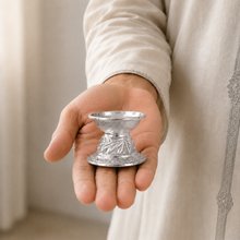 Handcrafted 999 Silver Deepak Oil Lamp 8 Gram | Diya Prayer Temple Gift