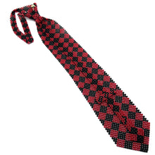 Handcrafted Argyle Pattern Pearl Tie Unique Necktie