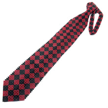 Handcrafted Argyle Pattern Pearl Tie Unique Necktie