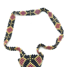 Handcrafted Bead and Reel Pattern Pearl Tie Classic and Elegant