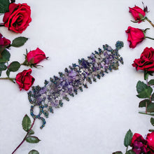 Handmade Bracelet Amethyst Beaded 7 Inch Hand Jewelry