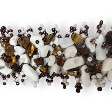 Handmade Bracelet Howlite and Jasper Beaded 7 Inch Hand Jewelry