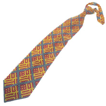 Handcrafted Diamond Pattern Pearl Tie Elegant and Timeless