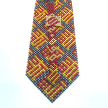 Handcrafted Diamond Pattern Pearl Tie Elegant and Timeless