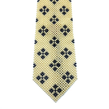 Handcrafted Diamond Pattern Pearl Tie Elegant Timeless Necktie